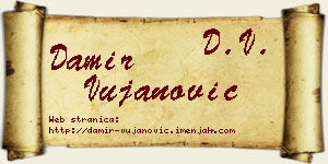 Damir Vujanović vizit kartica